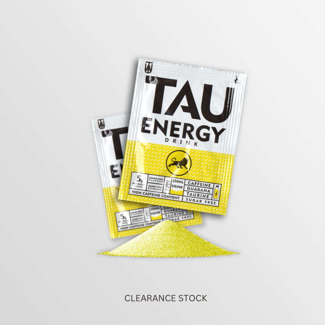 
                  
                    CLEARANCE STOCK TAU Energy Drink 48 Sachets Display Box- INCORRECT LABELING BB DATES DEC 2025
                  
                