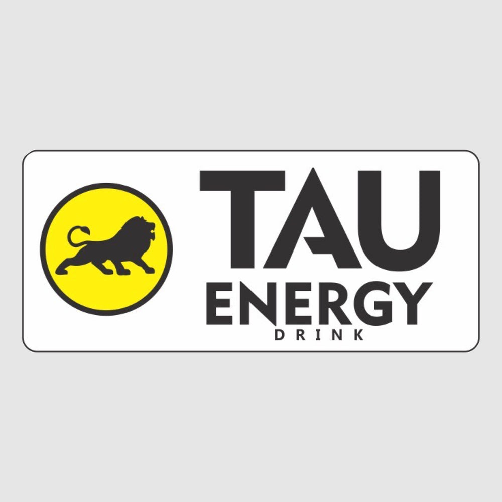 TAU Energy Drink Rectangle Sticker
